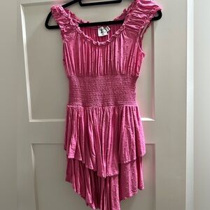 Princess Polly romper hot pink size 4